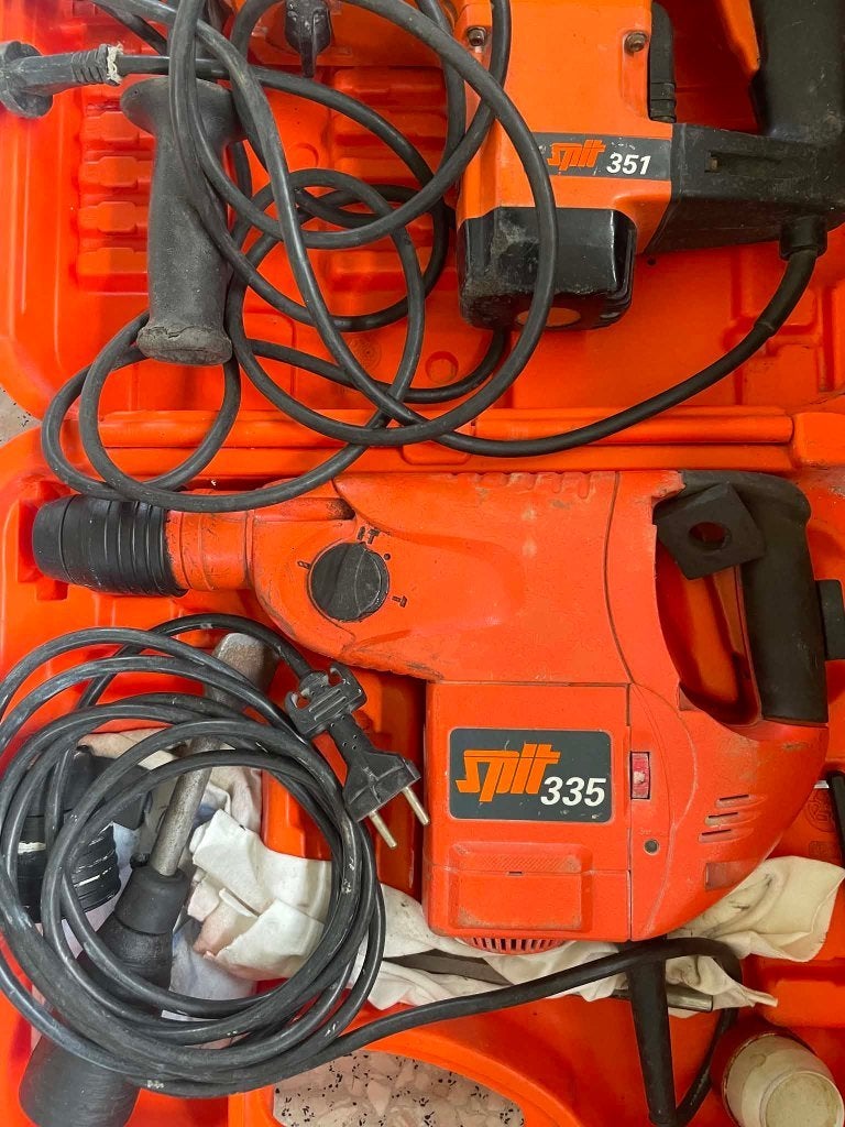 Spit 335/351 (combi) Boorhamer(s) met boren, Doe-het-zelf en Bouw, Ophalen, Gebruikt