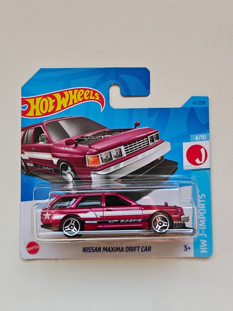 Hot Wheels Nissan Maxima Drift Car Rood HW J-Imports, Hobby en Vrije tijd, Ophalen of Verzenden, Gebruikt, Auto