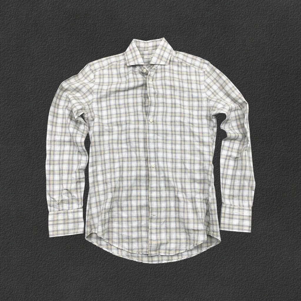 (1351) Grijs Suitsupply Shirt - Heren 39 - Zeer goed, Enlèvement ou Envoi, Comme neuf, Gris, Suitsupply