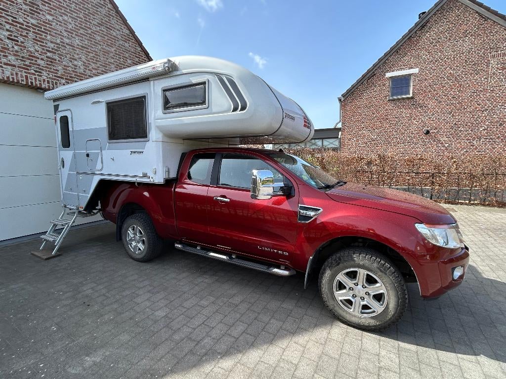 Tischer 260S op Ford Ranger, Caravans en Kamperen, Mobilhomes, Alkoof, Ford, Handgeschakeld, Particulier