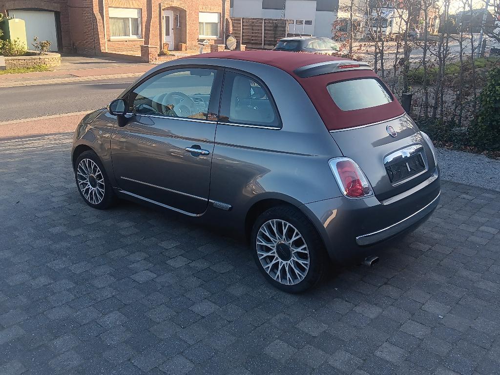 Fiat 500c 1.2 benz met airco, parkeerhulp en garantie, Auto's, Voorwielaandrijving, 4 cilinders, Cabriolet, Leder en Stof