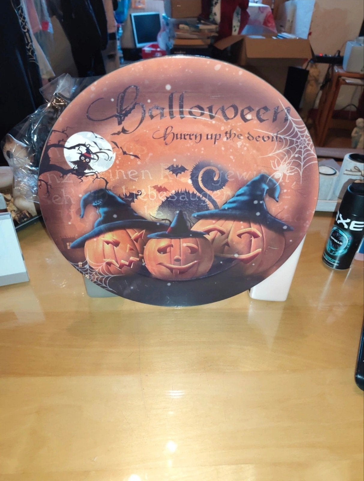 6 grandes assiettes Halloween, Maison & Meubles, Neuf, Assiettes(s), Enlèvement, Autres matériaux