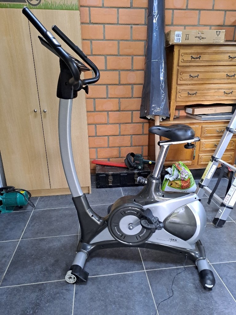 Hometrainer DKN met Ergometer, Enlèvement, Comme neuf, Autres matériaux, Vélo d'appartement