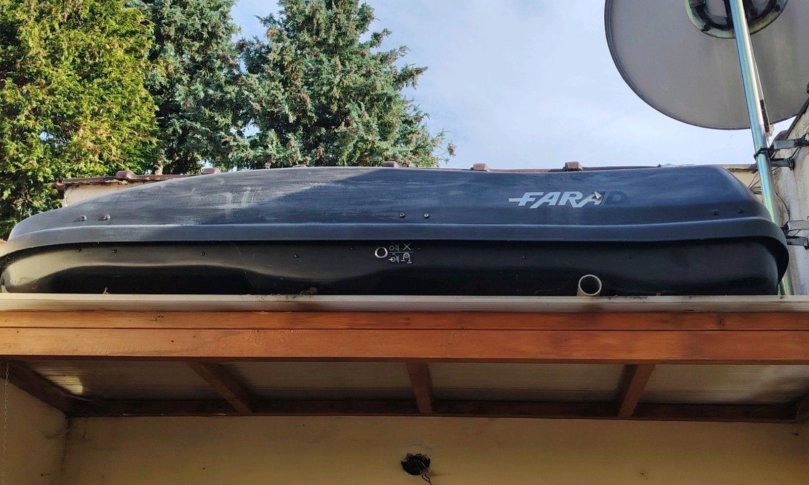 box de toit farad 480L, Auto diversen, Ophalen, Gebruikt