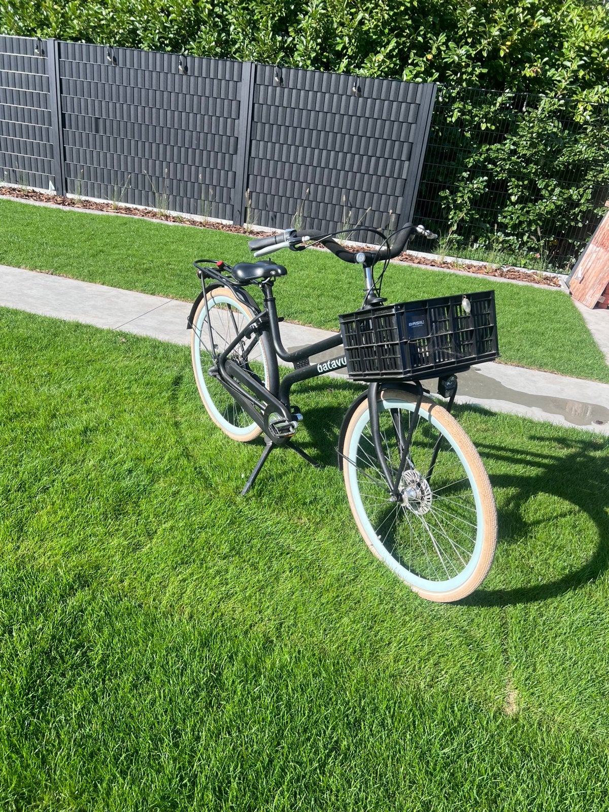 Zwarte oma fiets, Fietsen en Brommers, Ophalen, Gebruikt, Trommelrem