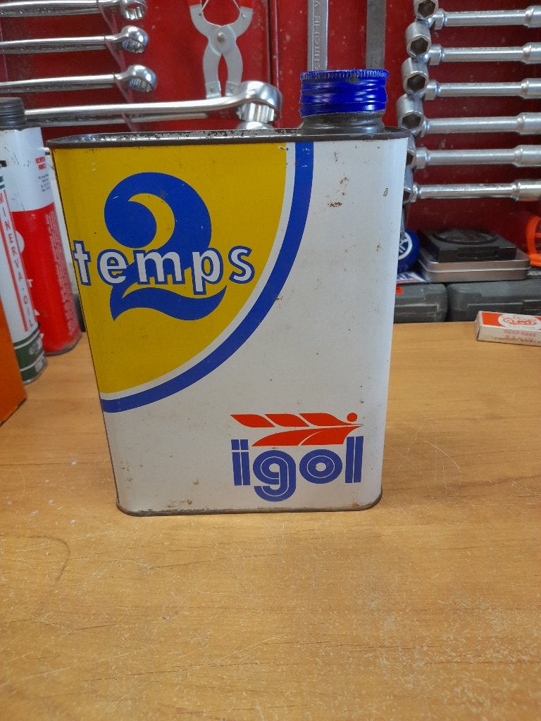 ancien bidon huile vide igol 2 temps moto 2t, Envoi, Utilisé, Autres types