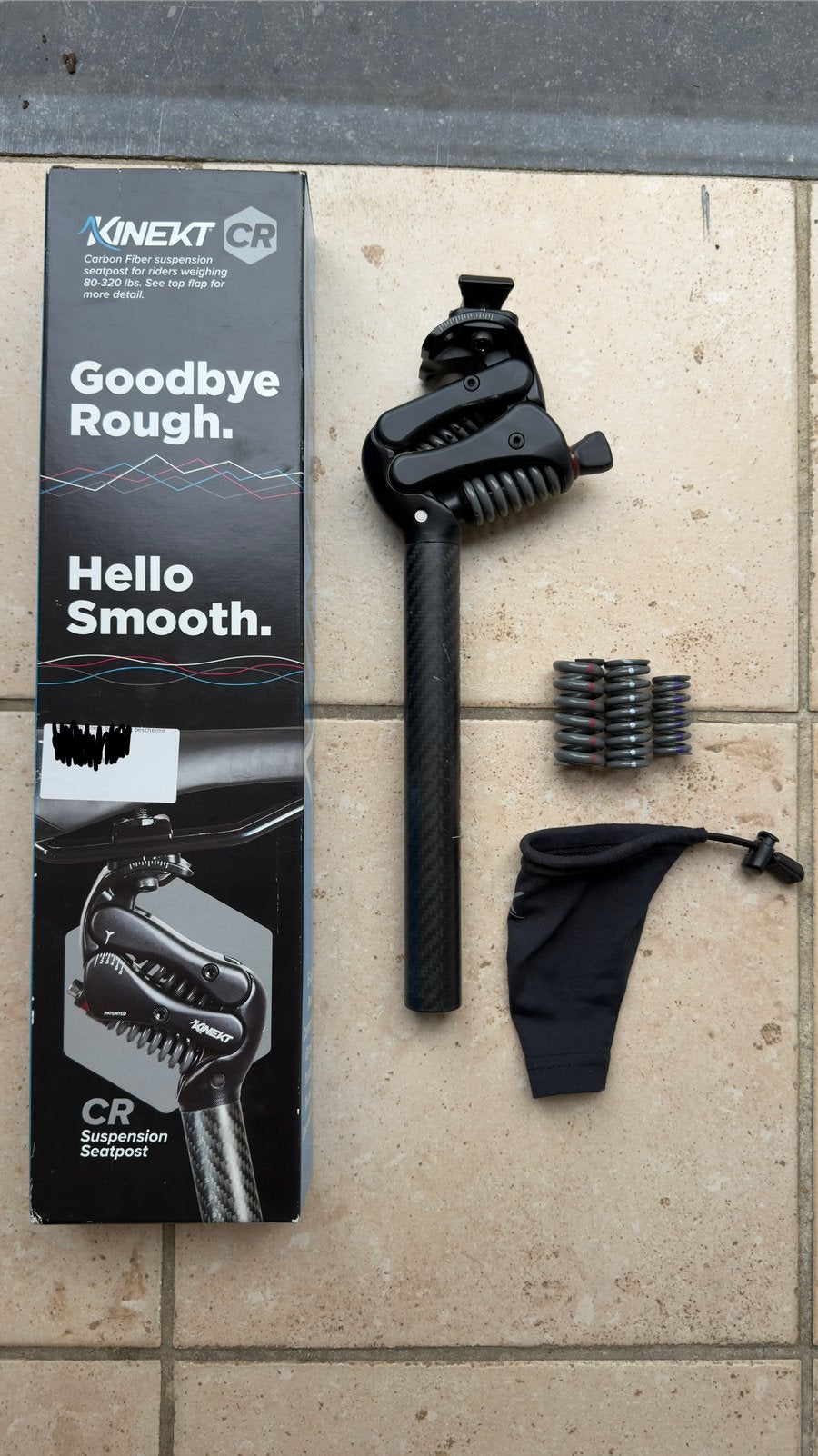 Tube de selle suspendue en carbone Kinect Cr, Enlèvement, Comme neuf
