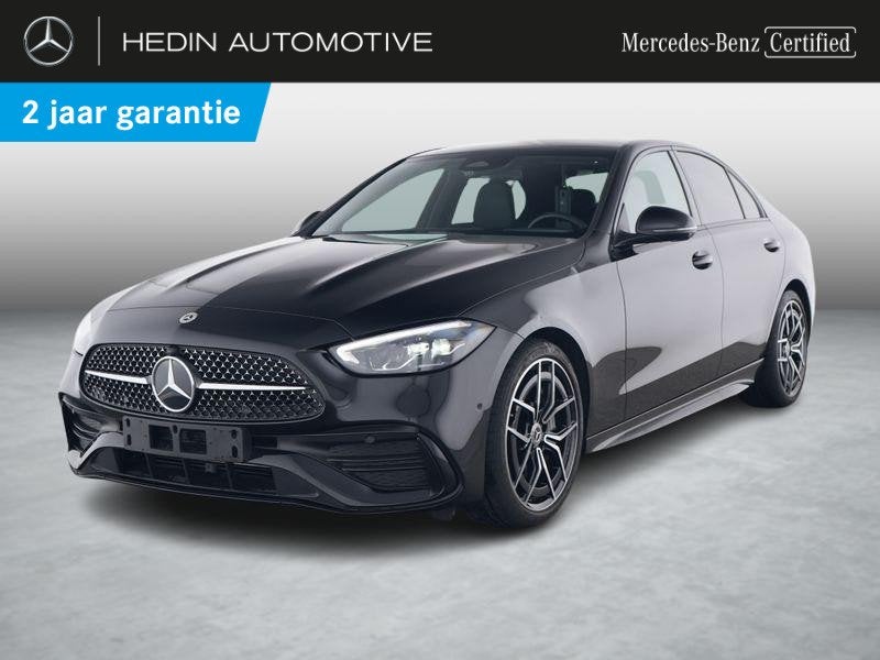 Mercedes-Benz C-klasse 180 Berline AMG Line | Panoramisch Da, Automaat, 4 deurs, Zwart, 4 cilinders