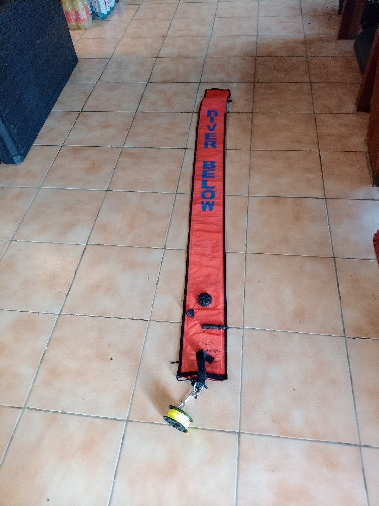 Parachute met ventiellager en snelle opblaasaansluiting, Ophalen of Verzenden, Zo goed als nieuw, Lood of Loodgordel