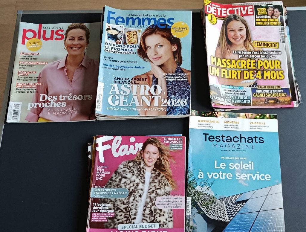 Lot de 20 magazines, Collections, Enlèvement ou Envoi, 1980 à nos jours, Journal ou Magazine