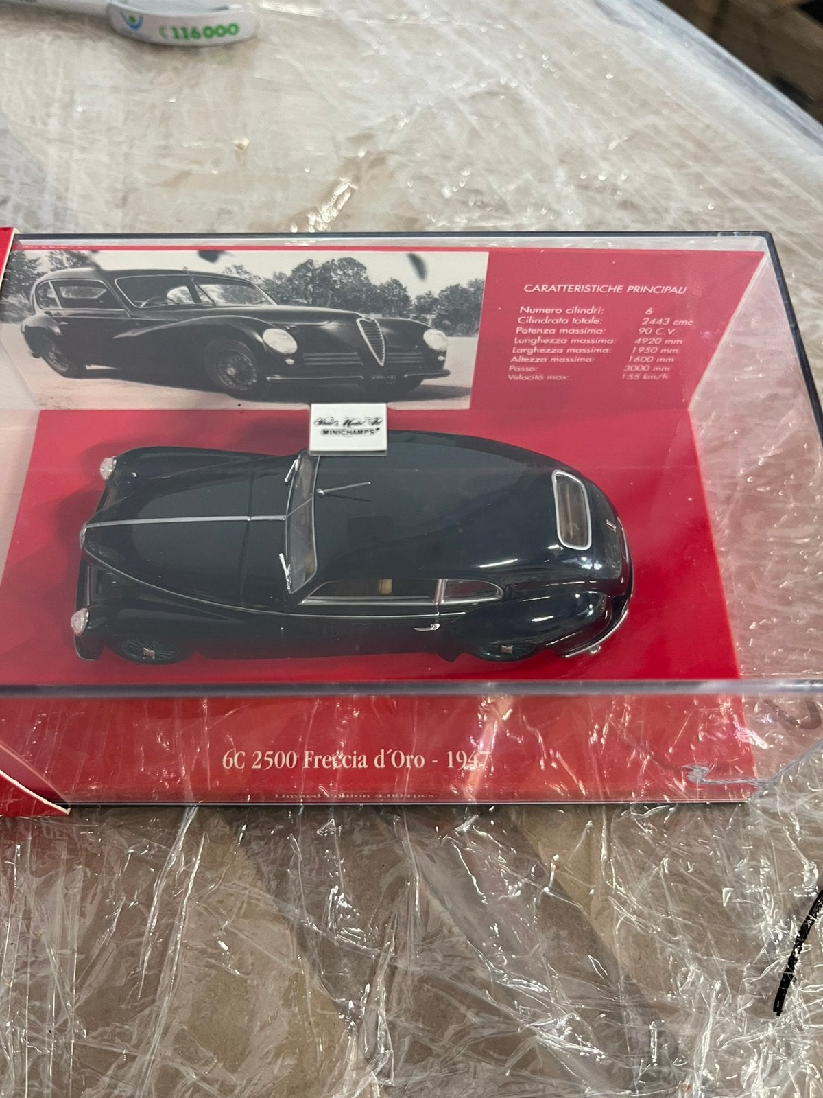 MINICHAMPS Alfa Romeo 6C 2500 Freccia Neuf, Hobby en Vrije tijd, Ophalen of Verzenden, Nieuw, Auto, MiniChamps