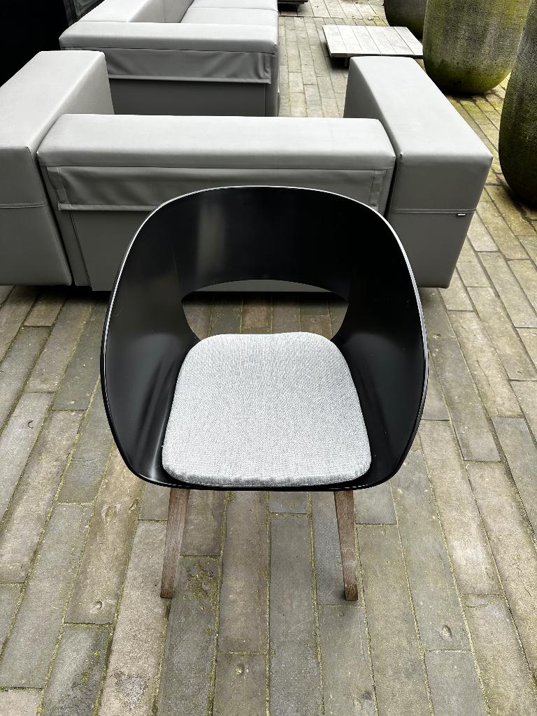 Tribu tuinstoelen stoelen inclusief Tribu kussens 8x zwart, Enlèvement, Comme neuf, Synthétique
