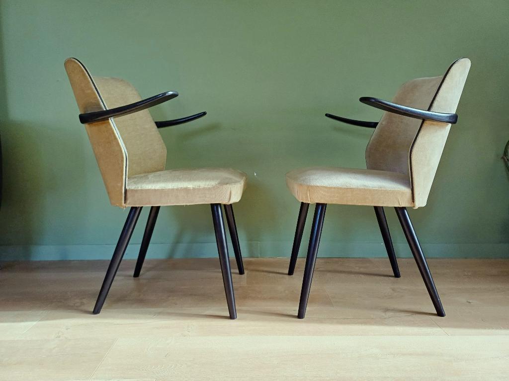 2 chaises vintage du milieu du siècle, Maison & Meubles, Chaises, Deux, Enlèvement