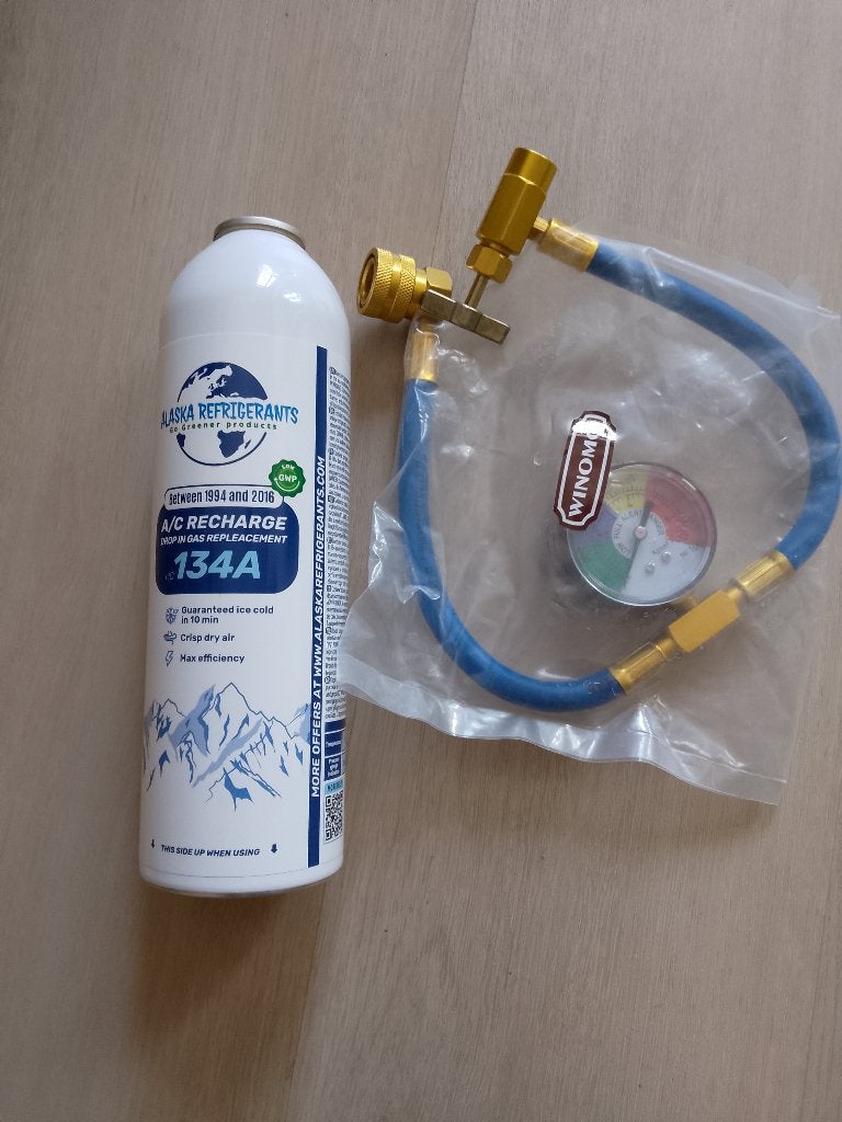 Kit recharge AIRCO réfrigérant AUTO gaz R134A ou r1234Yf, Enlèvement ou Envoi