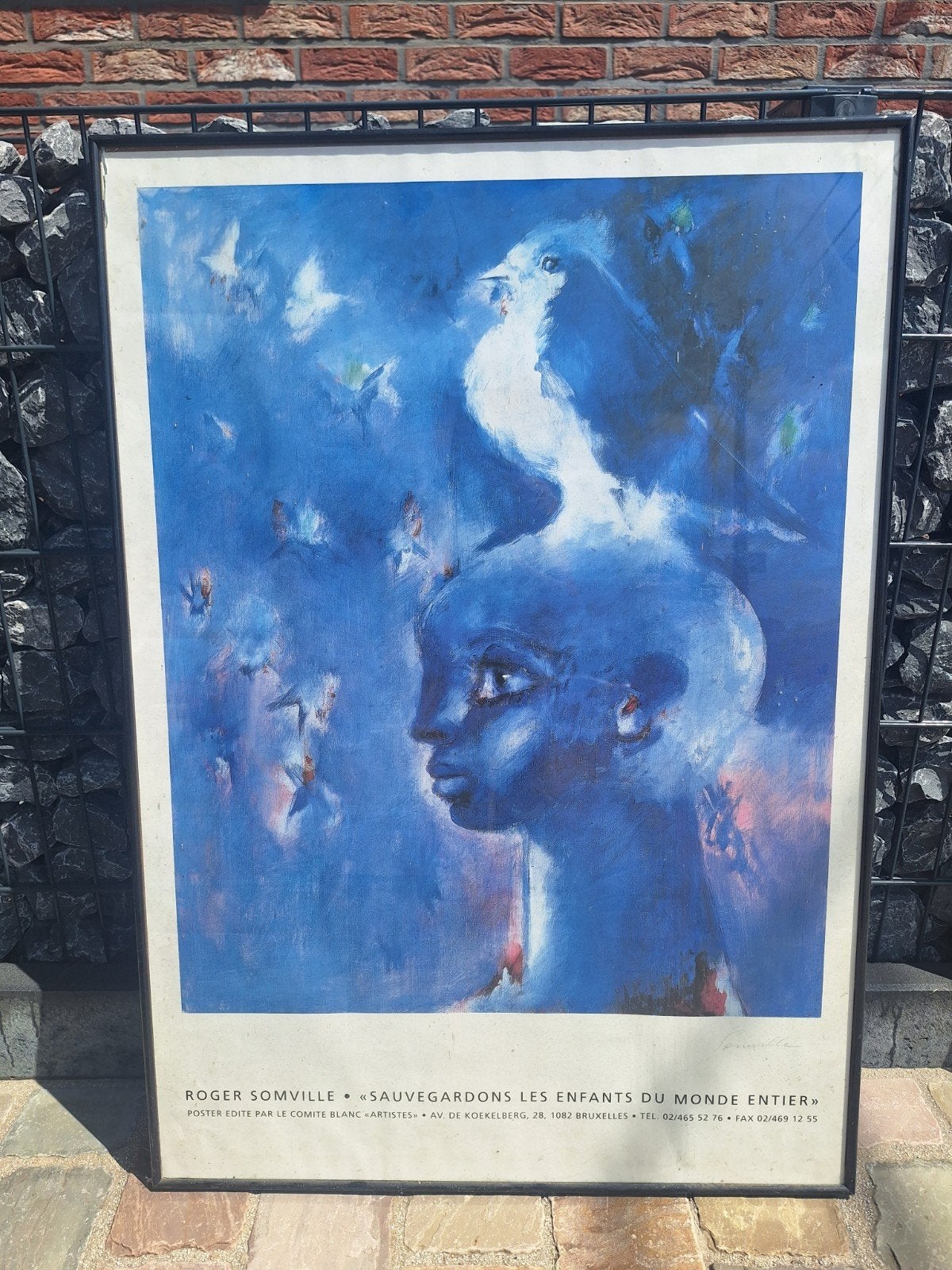affiche, Antiquités & Art, Encadré, Enlèvement, Lithographie