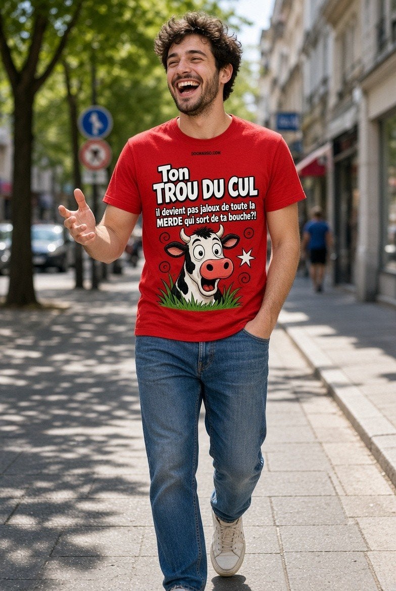Funny T-shirt / T-shirt humoristique / T-shirt vache, Enlèvement ou Envoi
