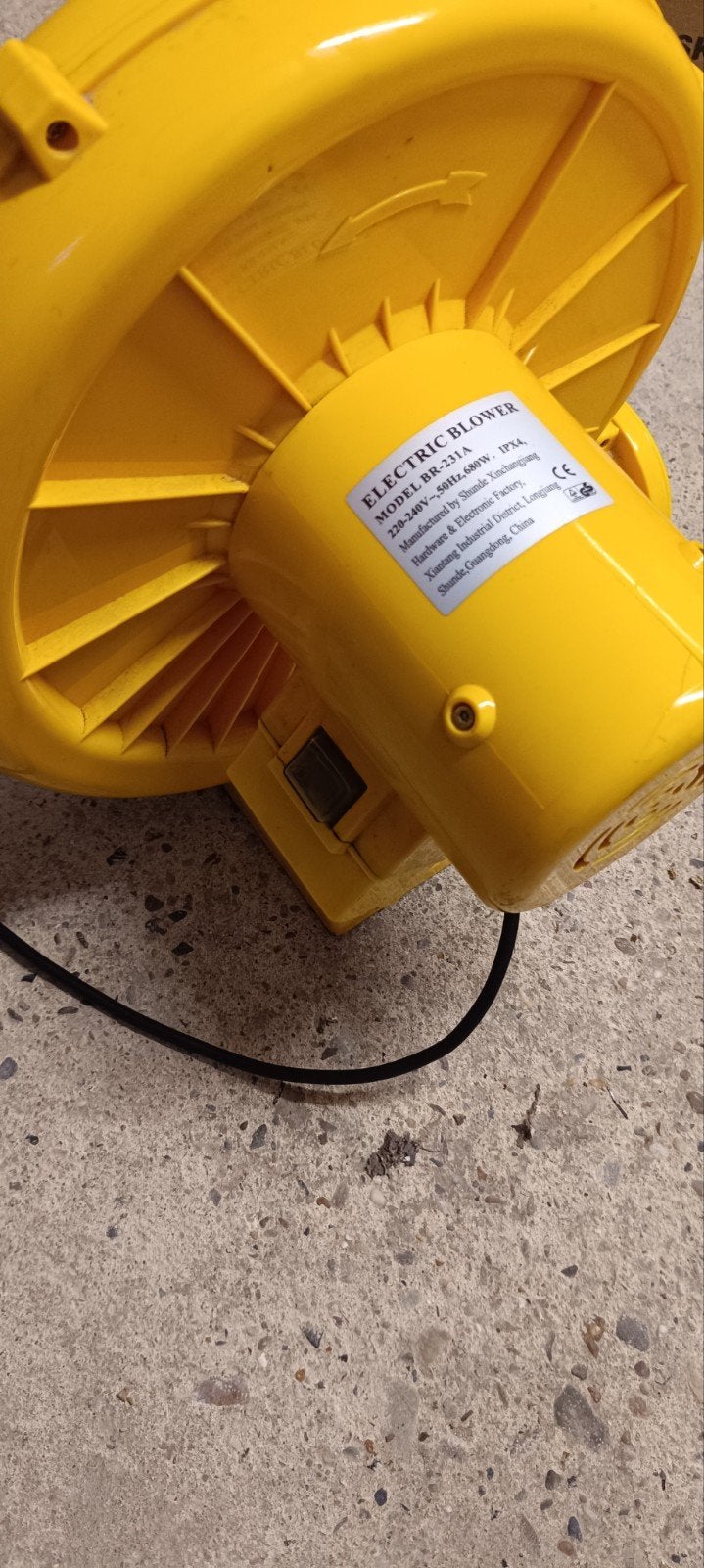 Blower voor springkasteel, Ophalen, Gebruikt