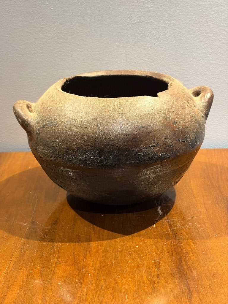 Antieke Aardewerken Kookpot (Olla) – Ruw Wabi-Sabi Aardewerk, Ophalen of Verzenden