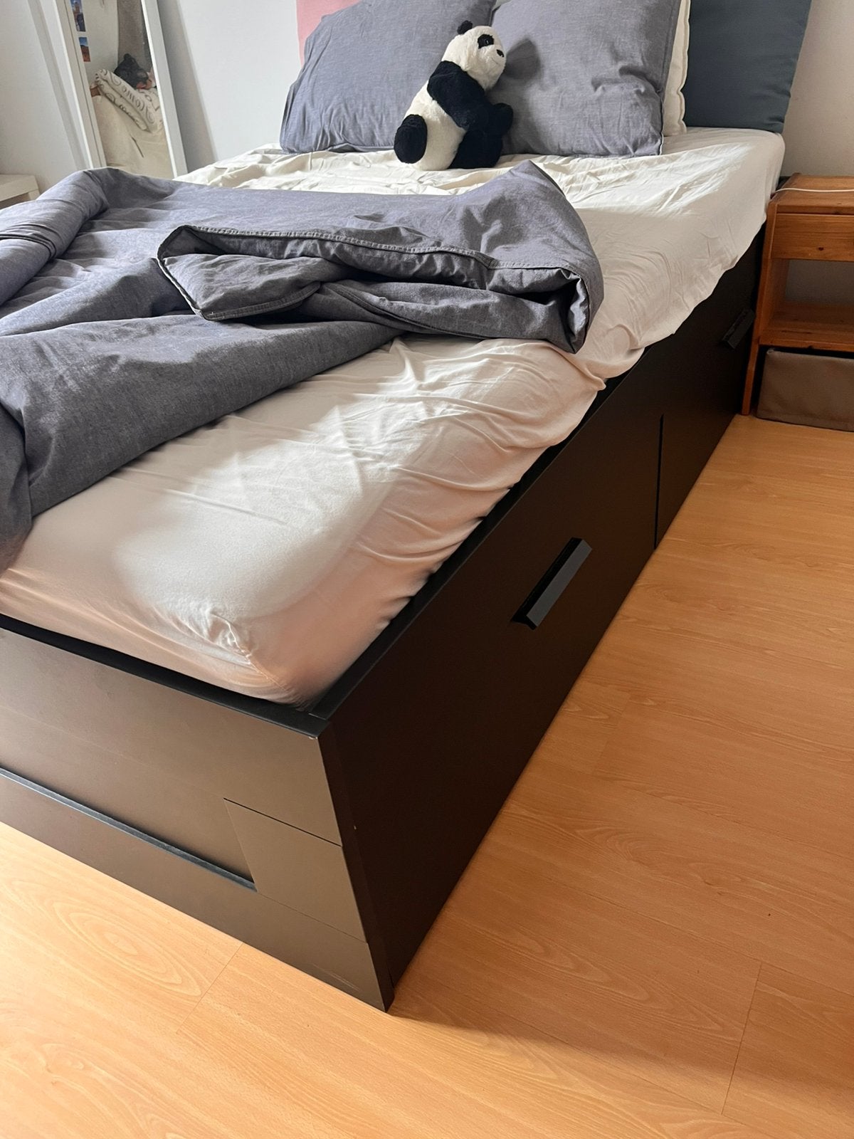 Lit Ikea Brimnes 140vm, Maison & Meubles, Chambre à coucher | Lits, Enlèvement, Comme neuf