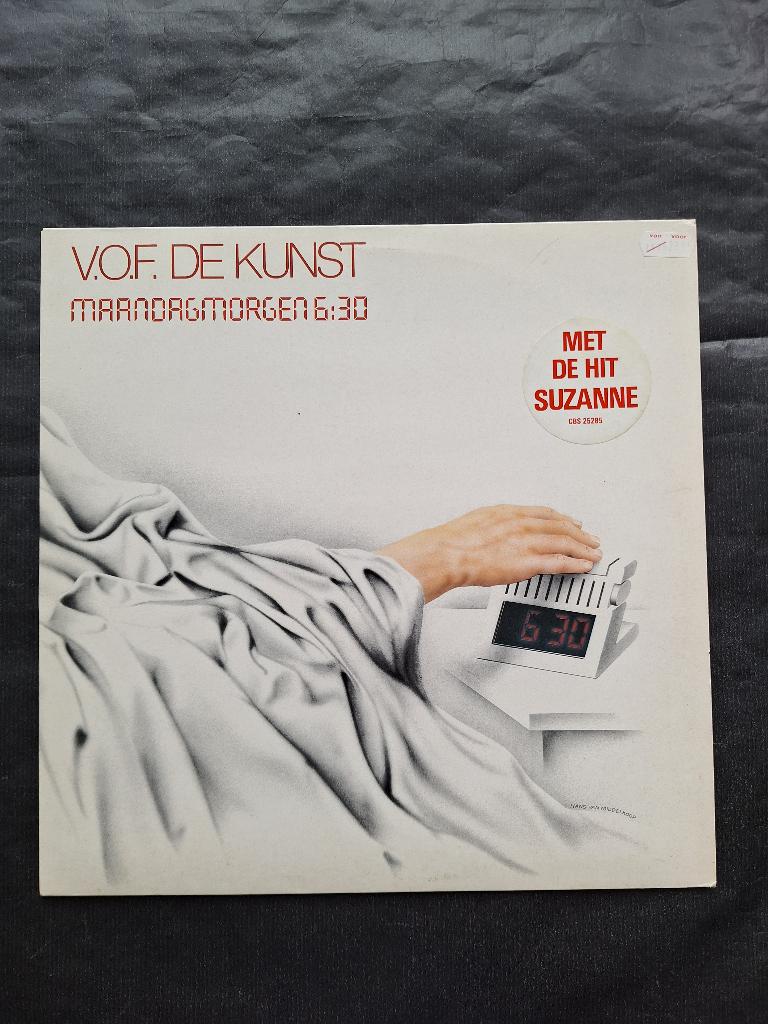 VOF DE KUNST "Maandagmorgen 6.30" poprock LP (1983) IZGS, Cd's en Dvd's, Verzenden, 1980 - 1989, Zo goed als nieuw, 12 inch