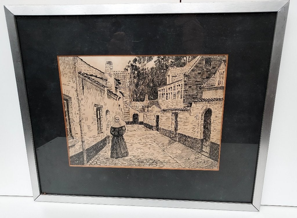 Kunst | Etsen en Gravures, Antiek en Kunst, Kunst | Etsen en Gravures, Ophalen of Verzenden, Ets, Origineel