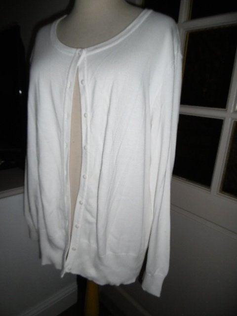 plus size, Grote maten, witte cardigan dames, xl., Enlèvement ou Envoi