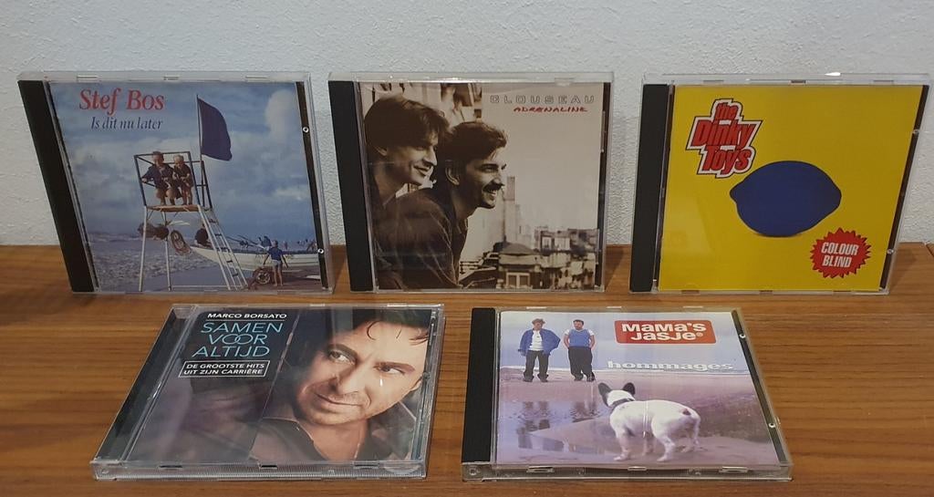 Lot 5x Nederlandstalig - Borsato, Bos, Clouseau, Dinky Toys, Ophalen of Verzenden
