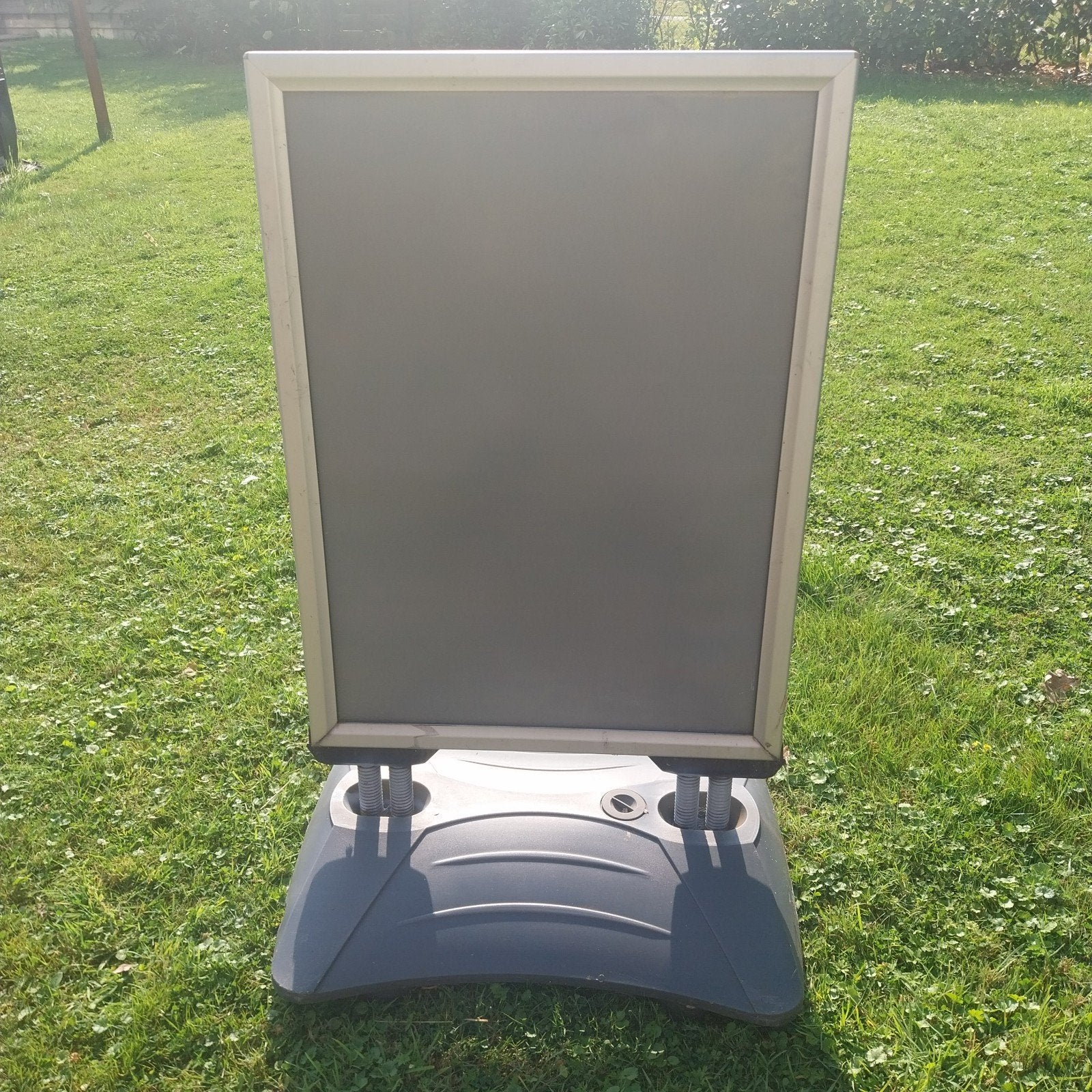 stoep reclame bord, Ophalen, Gebruikt, Grijs