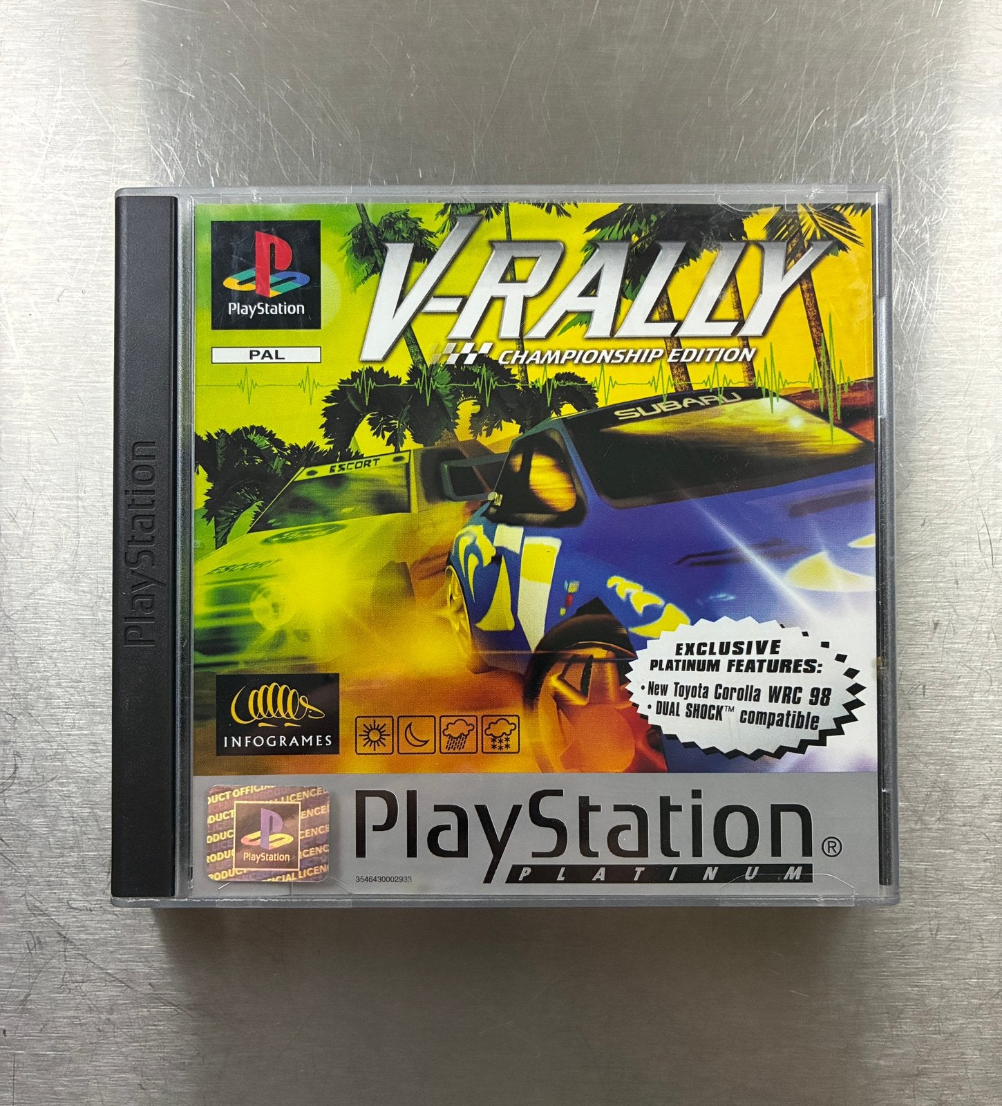 V-Rally Championship Edition PlayStation 1 (PS1) ZGAN, Envoi, Comme neuf