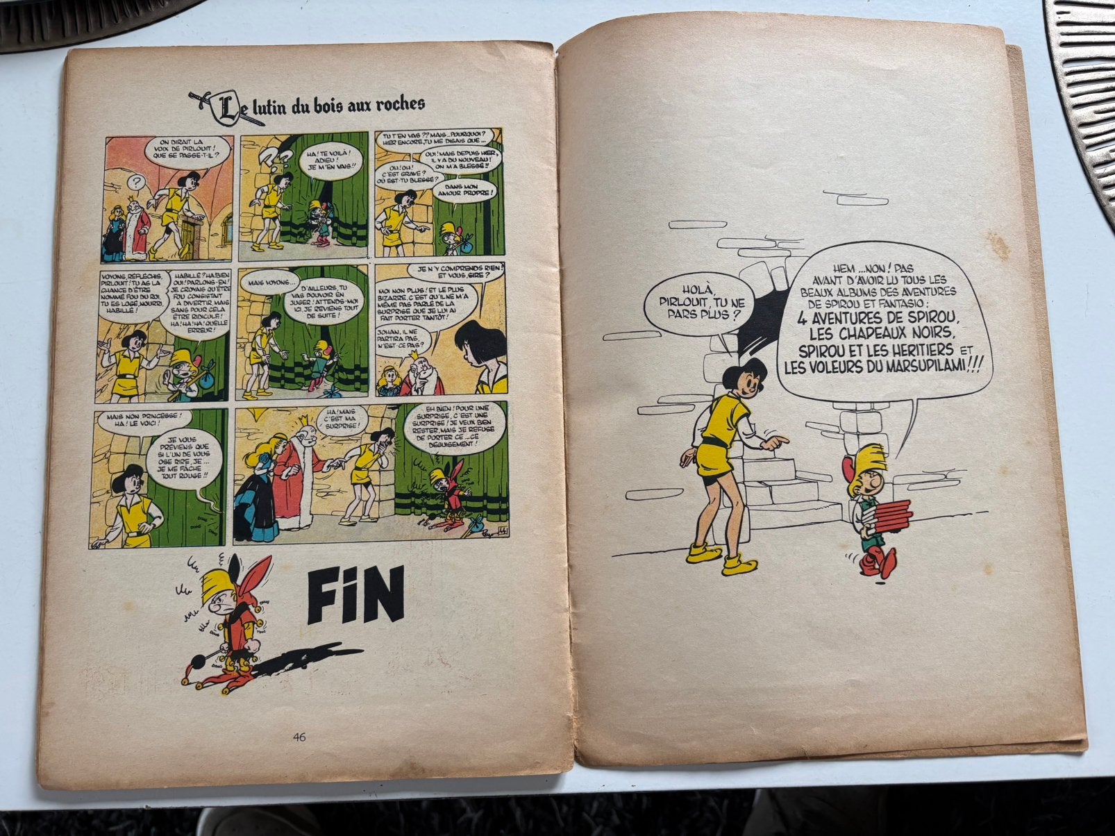 JOHAN Le lutin du bois aux roches eo 1955 éd.originale.Beau, Livres, BD, Une BD, Enlèvement ou Envoi, Utilisé