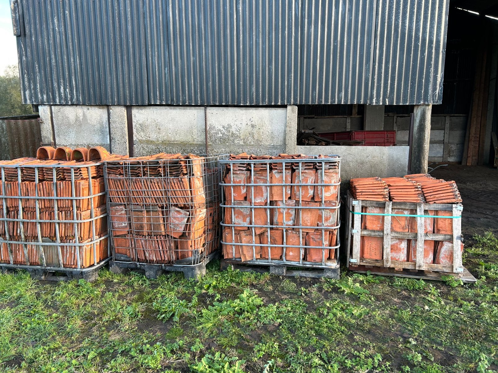 Franse Dakpannen, Pierre ou Argile, Enlèvement, Utilisé, Tuiles