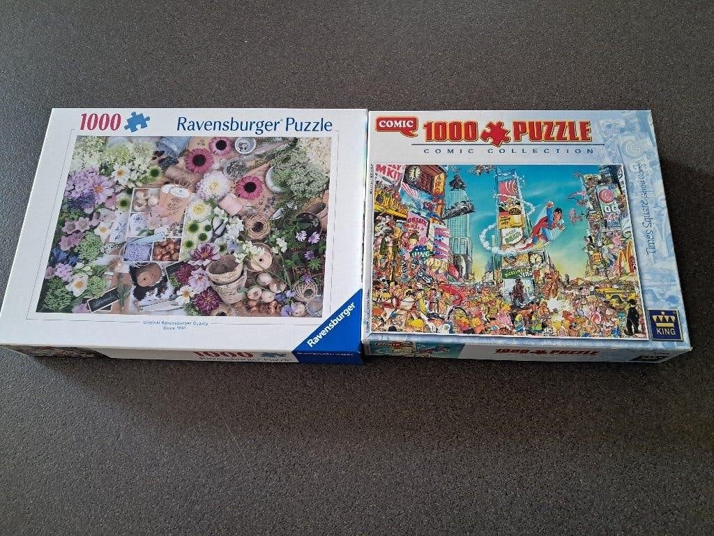 2 Puzzels van 1000 stukjes, Enlèvement