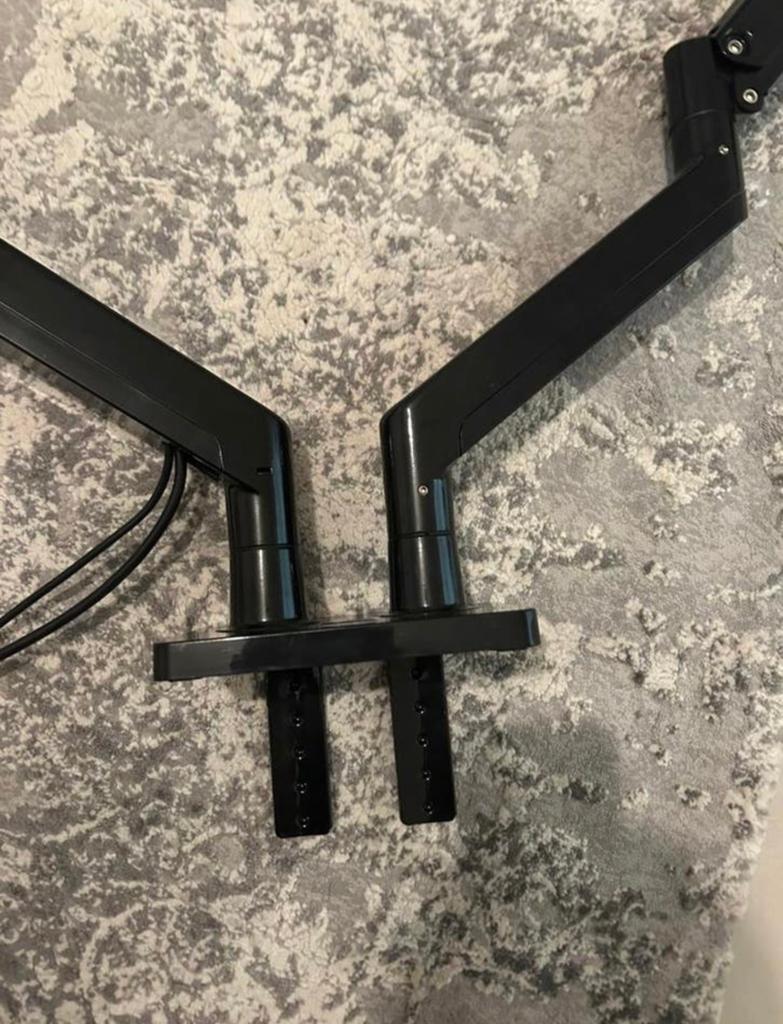 Support ergonomique pour 2 écrans de 24" à 35", Enlèvement, Comme neuf