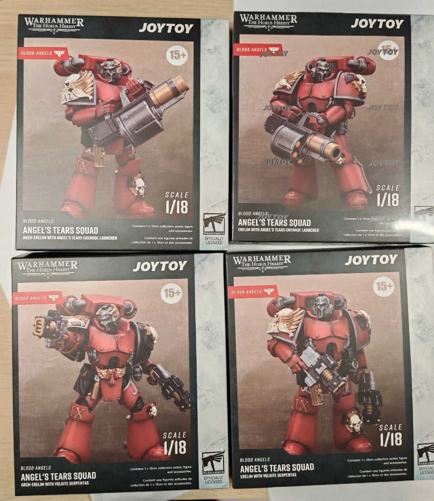 Joytoy Warhammer Horus Heresy 4 blood angels Tears squad, Ophalen of Verzenden, Nieuw