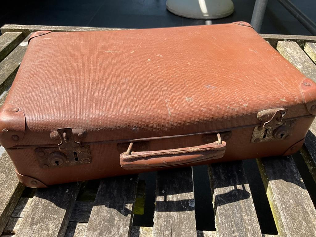 Vintage koffertje voor decoratie, Handtassen en Accessoires, Koffers, Ophalen, Gebruikt, Slot