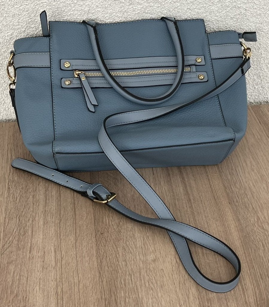 Blauwe handtas, Ophalen, Zo goed als nieuw, Blauw, Handtas