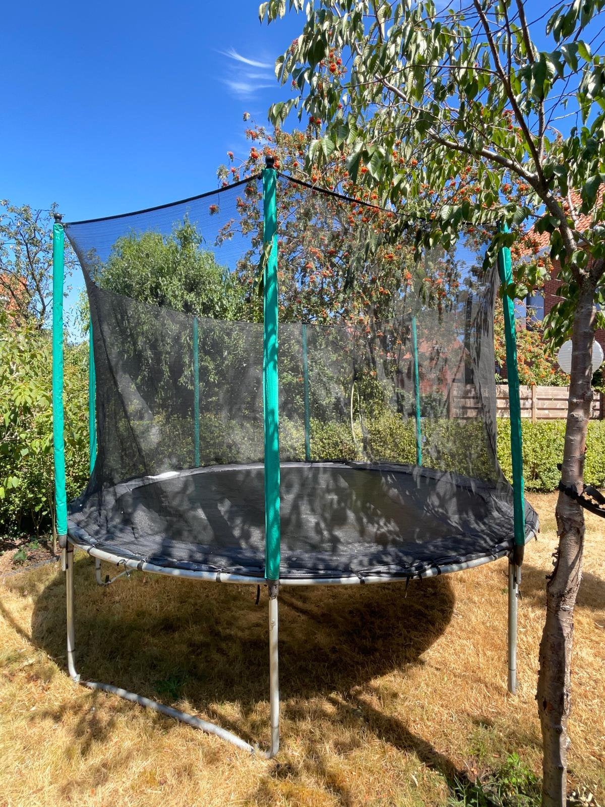 Trampoline 366cm met vernieuwde onderdelen., Kinderen en Baby's, Ophalen, Gebruikt