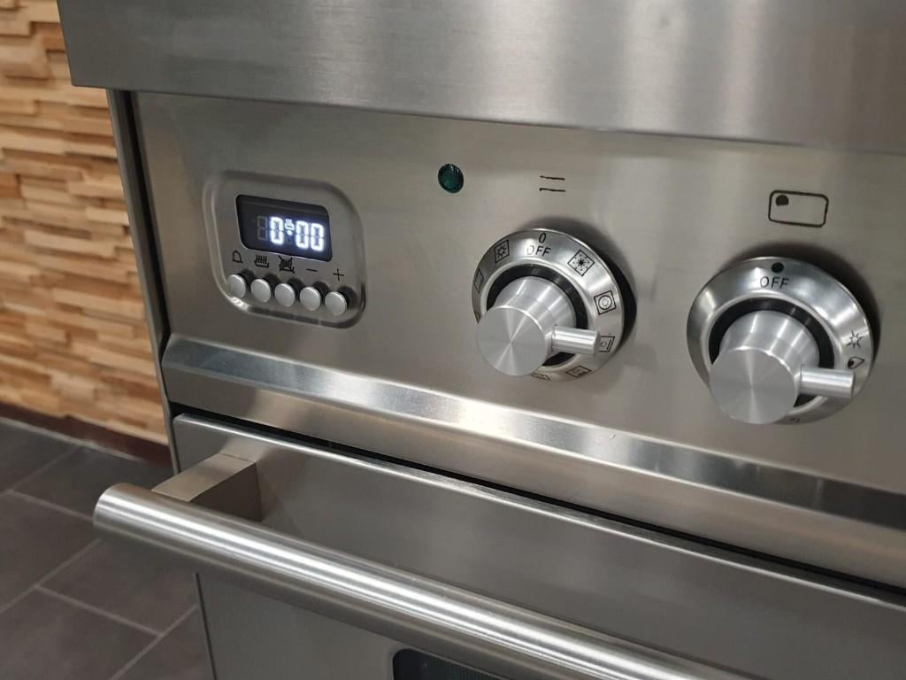 🔥Luxe Boretti Fornuis 90cm RVS 2 elektrische ovens Frytop, Ophalen, 60 cm of meer, Zo goed als nieuw, Energieklasse A of zuiniger