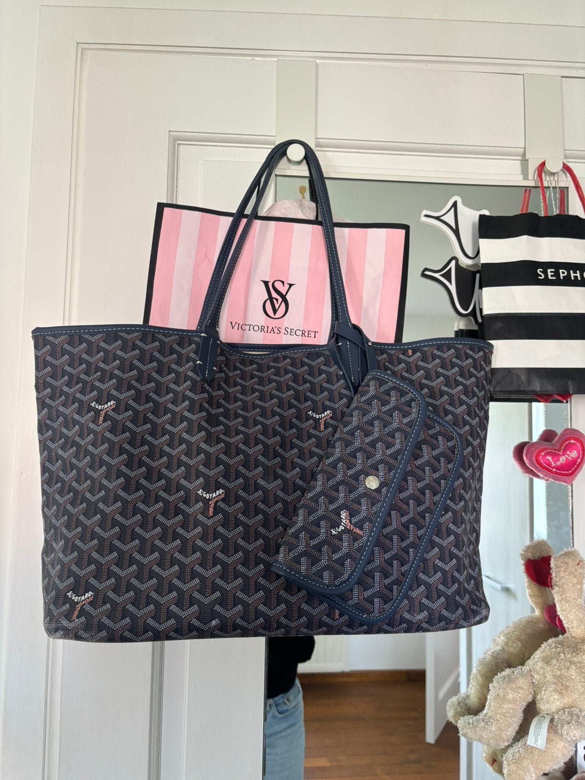 Sac goyard bleu marine, Bijoux, Sacs & Beauté, Enlèvement ou Envoi, Comme neuf
