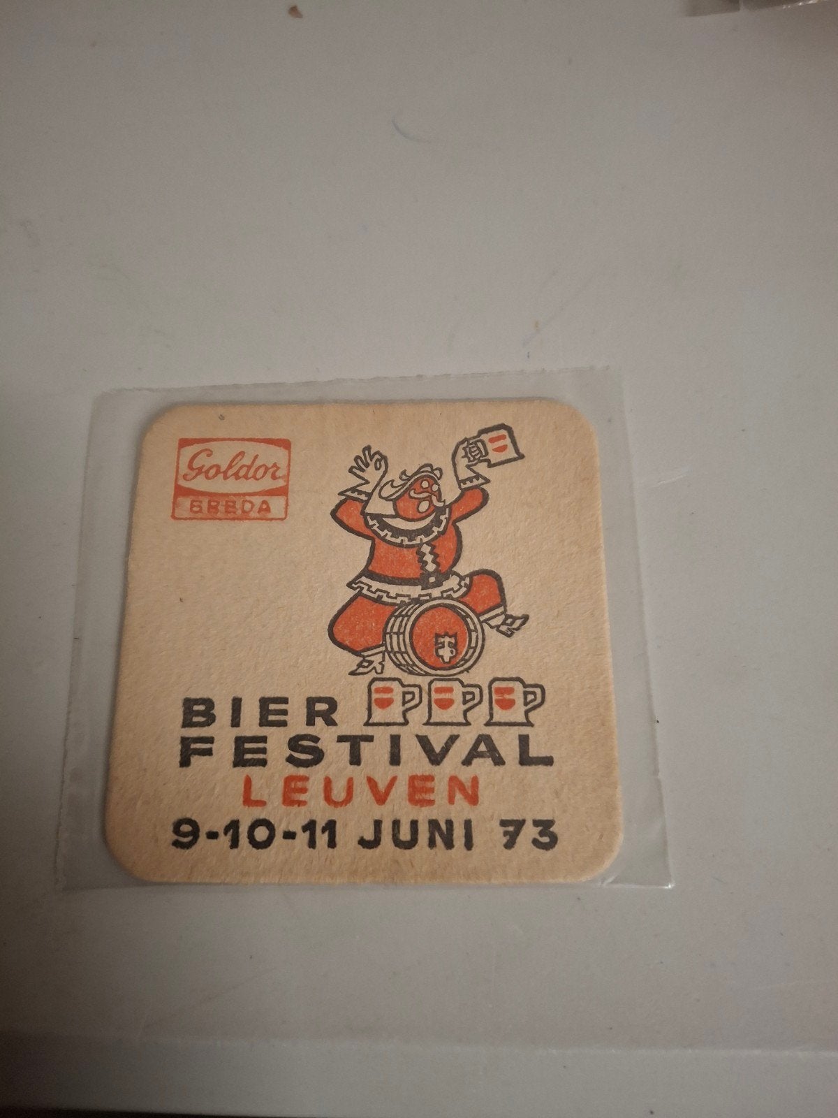 bierviltje goldor leuven, Ophalen of Verzenden