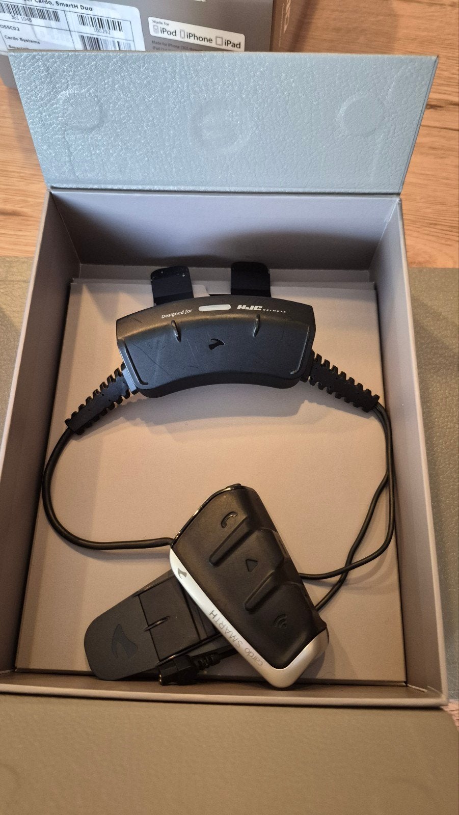 Cardo SMART H DUO ( helm intercom), Motos, Enlèvement ou Envoi, Seconde main, Autres types, HJC
