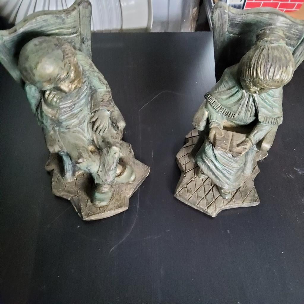 2 figurines anciennes, Antiquités & Art, Antiquités | Accessoires de maison, Enlèvement