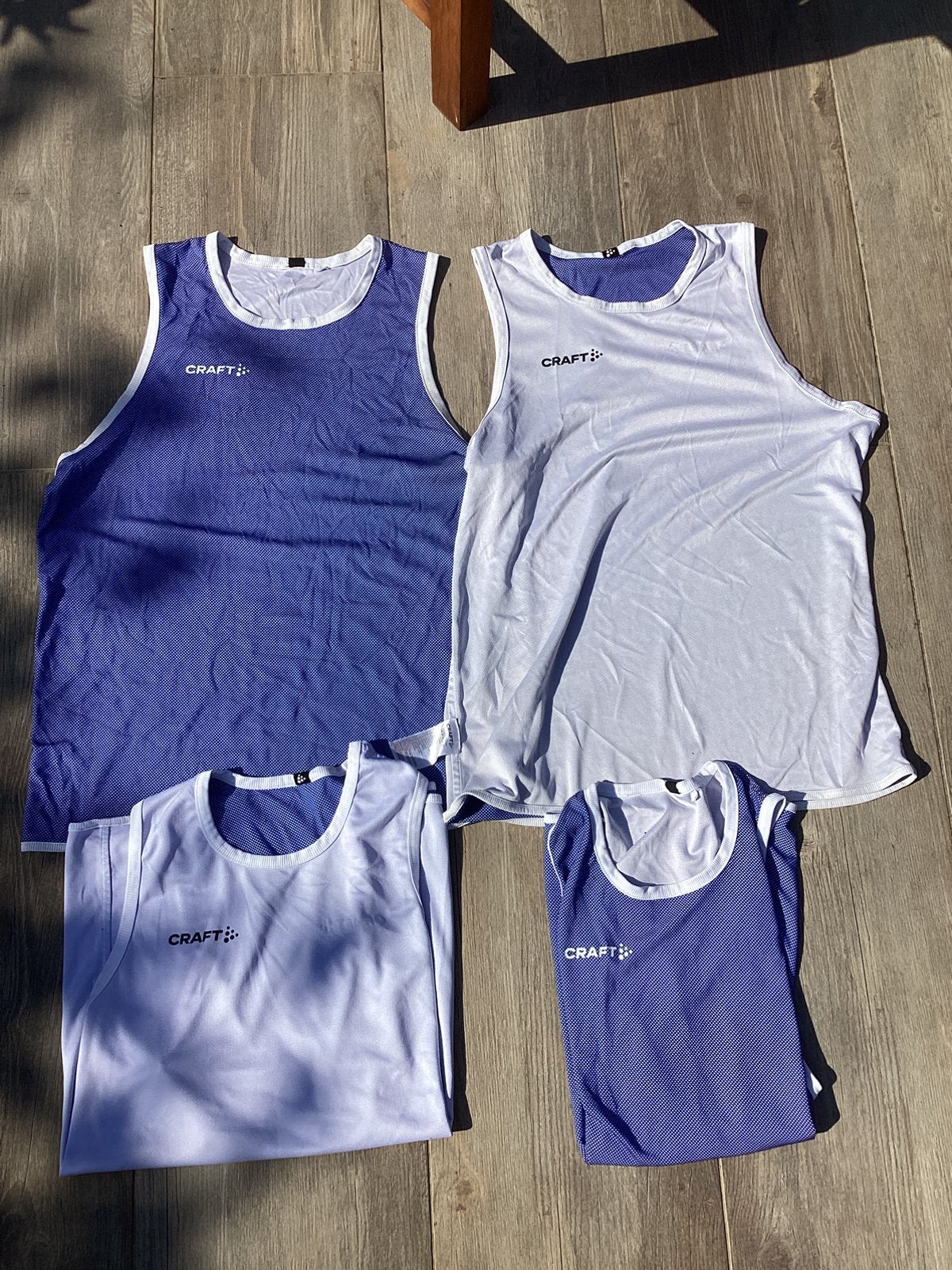 Basketbal shirt CRAFT - reversible wit/blauw, Ophalen of Verzenden, Gebruikt, Kleding