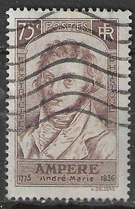 Frankrijk 1936 - Yvert 310 - Andre-Marie Ampere (ST), Verzenden, Gestempeld