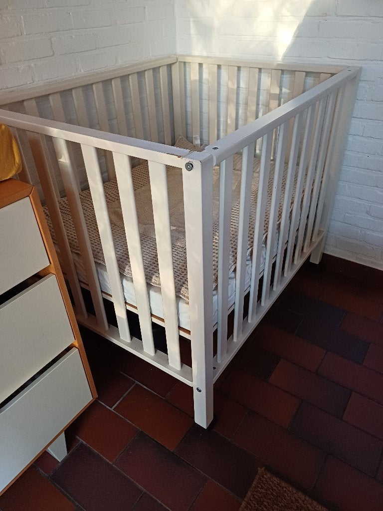 Babypark met toebehoren, Kinderen en Baby's, Ophalen, Zo goed als nieuw, Vierkant, In hoogte verstelbaar