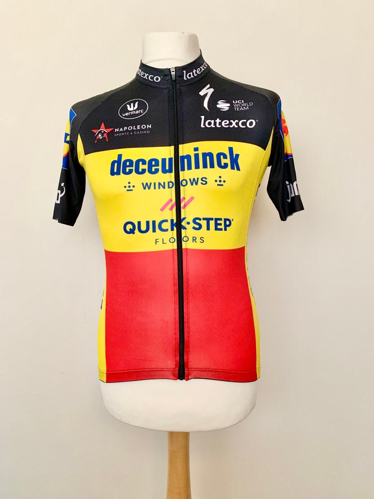 Deceuninck Quick Step 2018 Belgium Champion Lampaert Shirt, Enlèvement ou Envoi, Utilisé, Vêtements