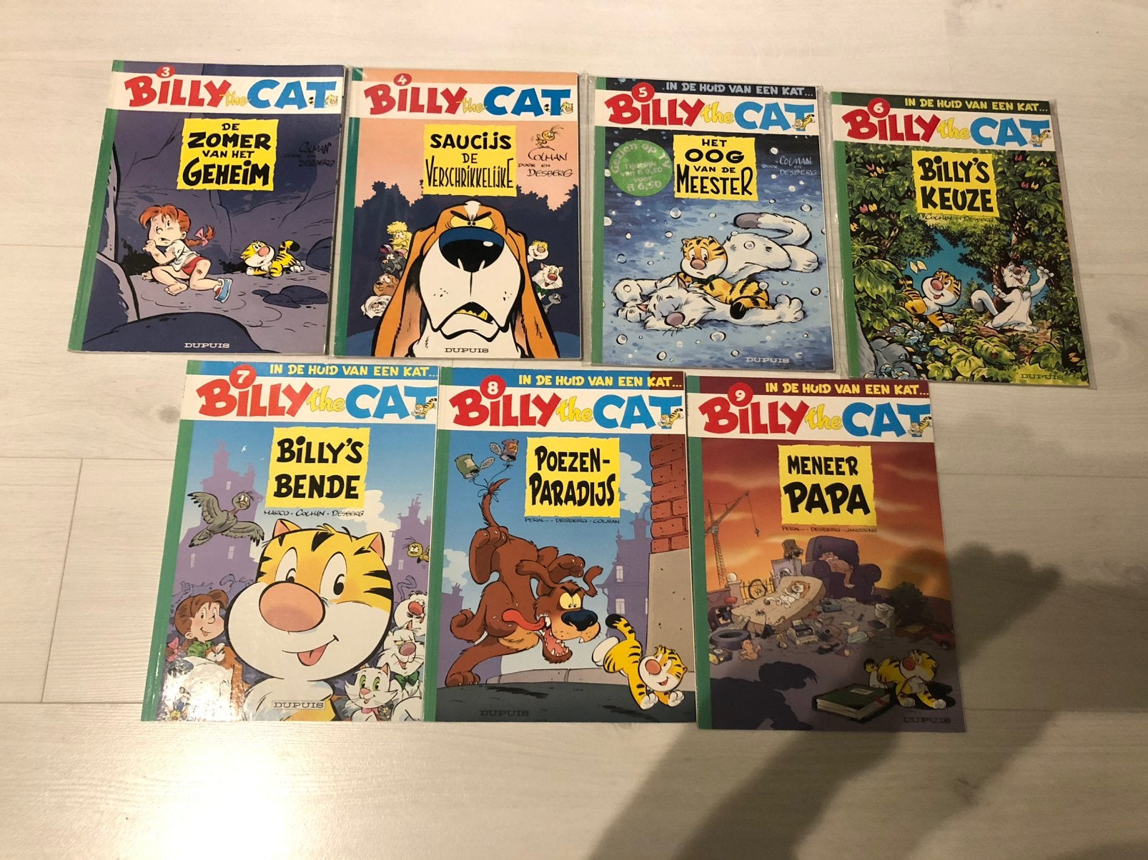 Billy the cat - delen 2 tot en met 9, Boeken, Ophalen of Verzenden, Zo goed als nieuw