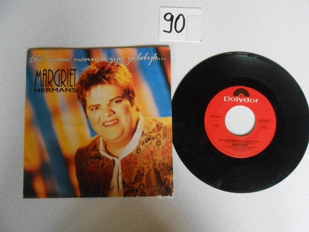Margriet Hermans Alle mooie mannen zijn zo lelijk ..single, Originele persing, Ophalen of Verzenden, 1980 - 1989, Gebruikt