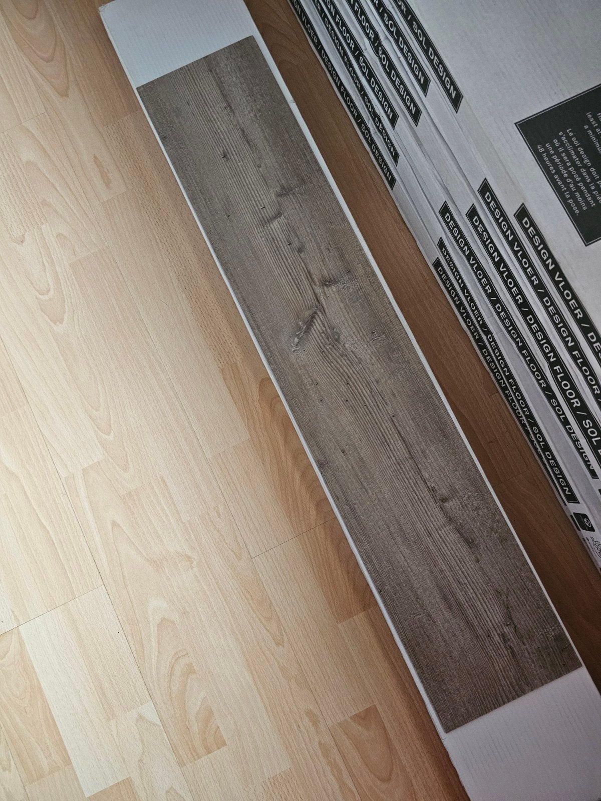 Pvc vloer 24m2, Ophalen