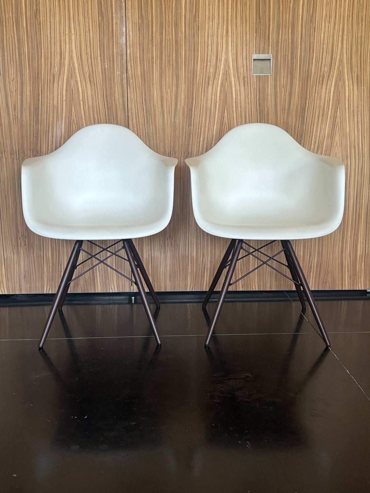2 chaises DAW Vitra Eames, Maison & Meubles, Chaises, Comme neuf, Enlèvement